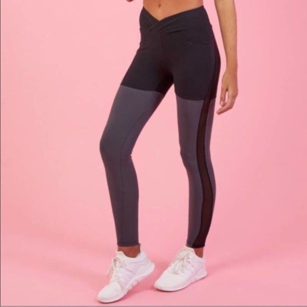 Gymshark Black and Gray Leggings